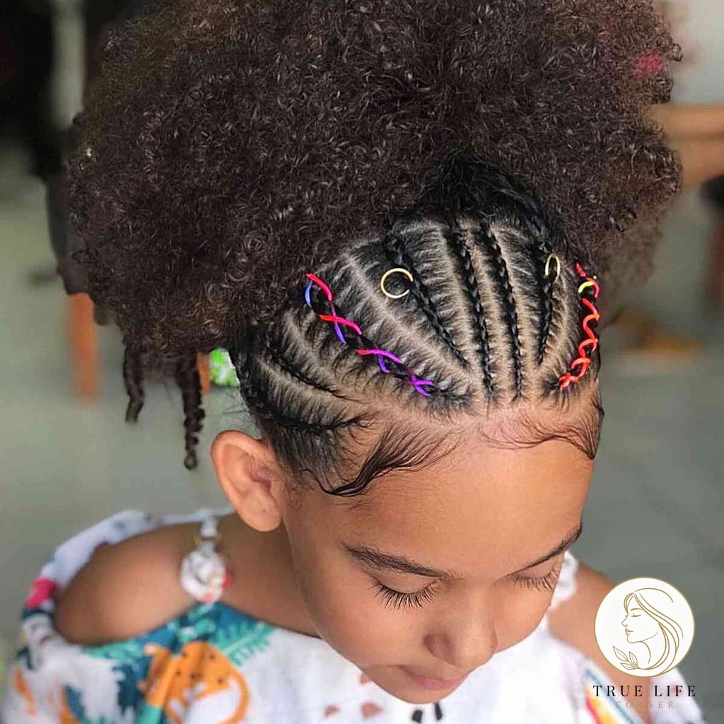 15 Hairstyles For Short Hair For School That Prove This Trend Is Here to Stay 6 Adorable Half Braids Half Afro Hairstyle