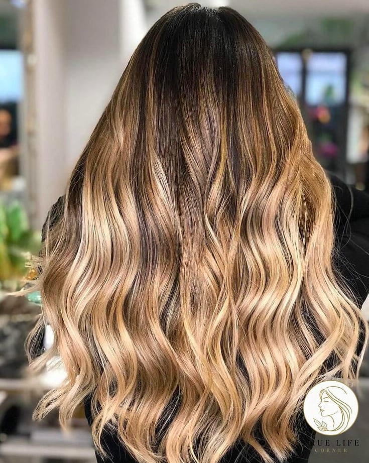 Balayage Waves For Dimensional Color