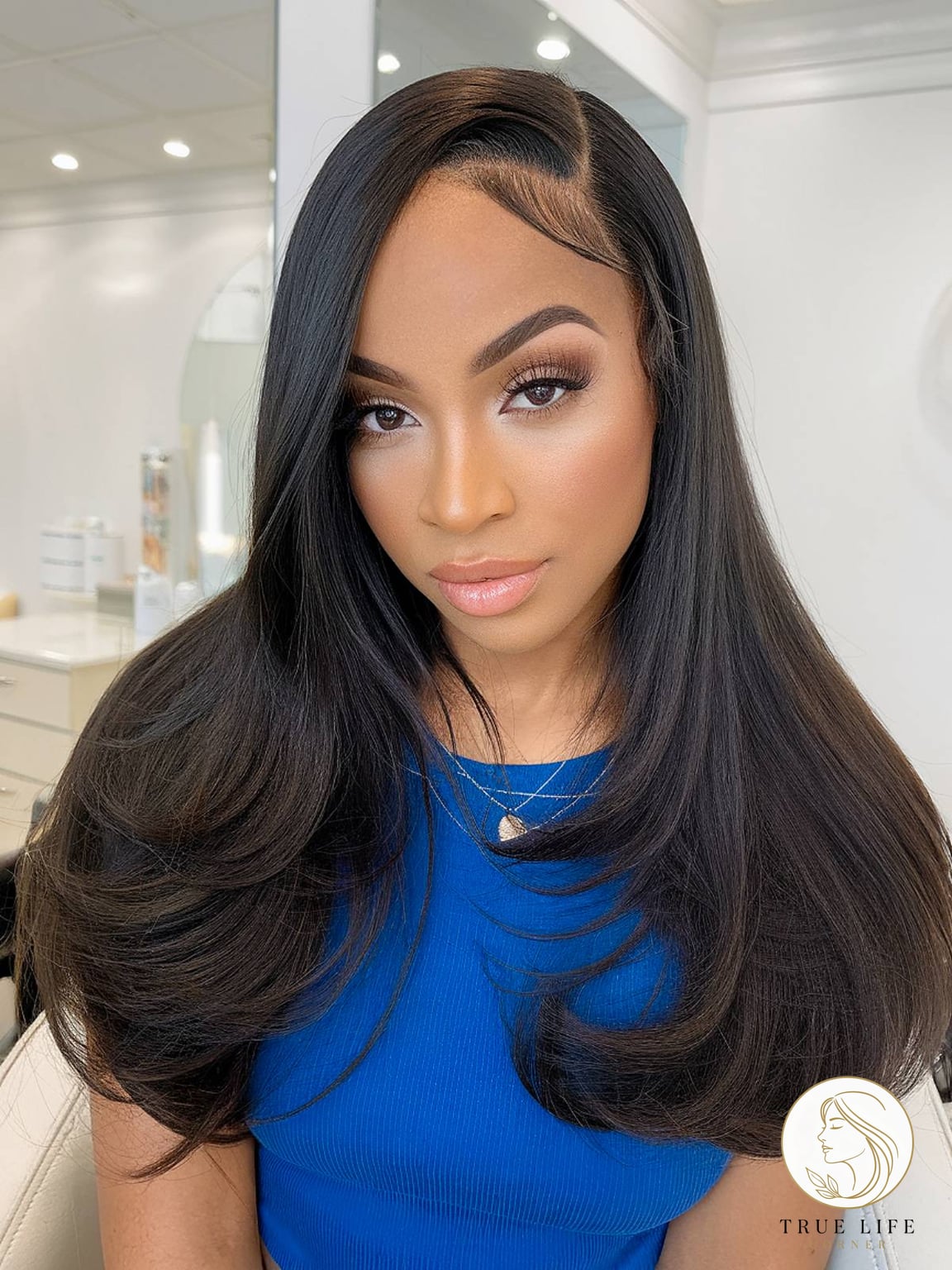 12 Beach Hairstyles For Long Hair Everyone Is Pinning Right Now 12 Beachy Long Layers With a Side Part