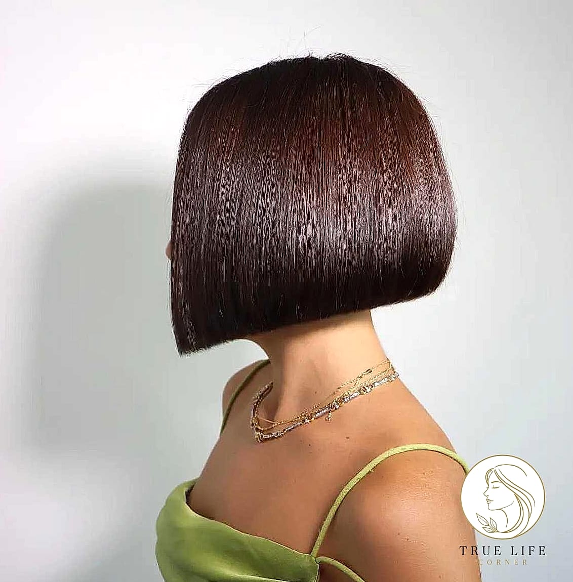 13 Sleek Hairstyles Short Hair That Belong on Your Inspiration Board 4 Blunt Chin-Length Bob