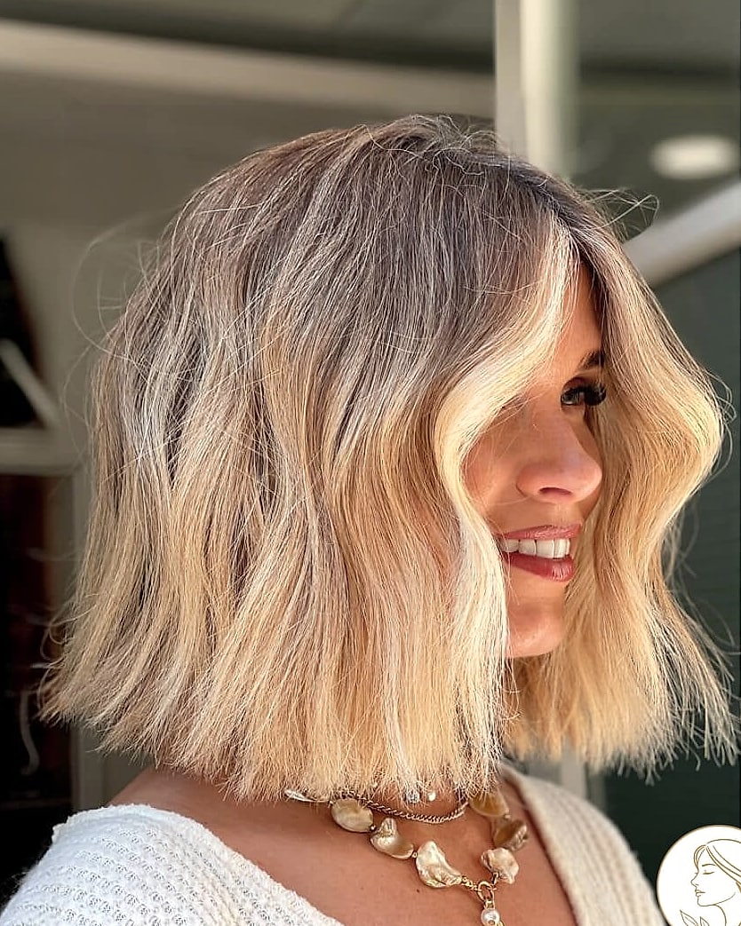 18 Cute Short Hairstyles Inspo That's Giving Us Everything 16 Blunt Lob With a Side Part