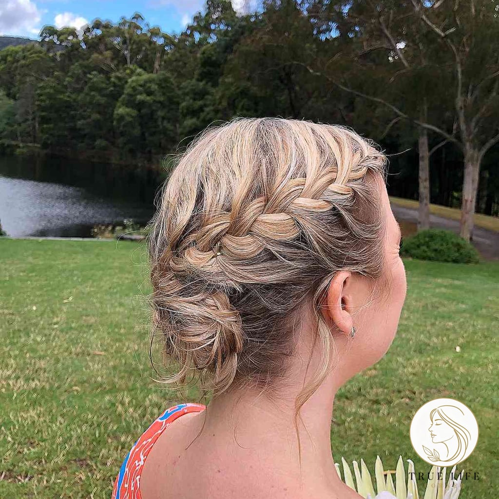 7 Short Prom Hairstyles That Belong on Your Inspiration Board 5 Boho with Mix Braids and Loose Curls