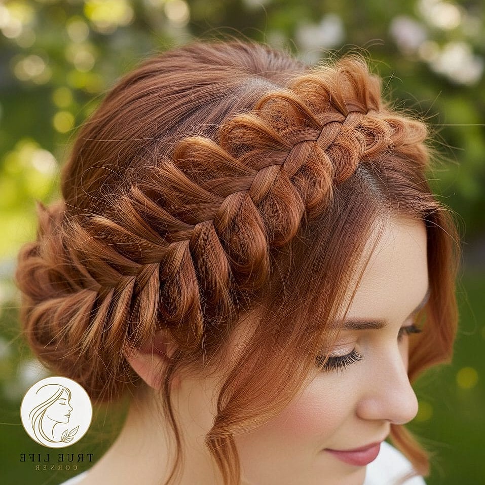 15 Work Hairstyles For Long Hair Looks That Will Seriously Inspire You 4 Braided Crown