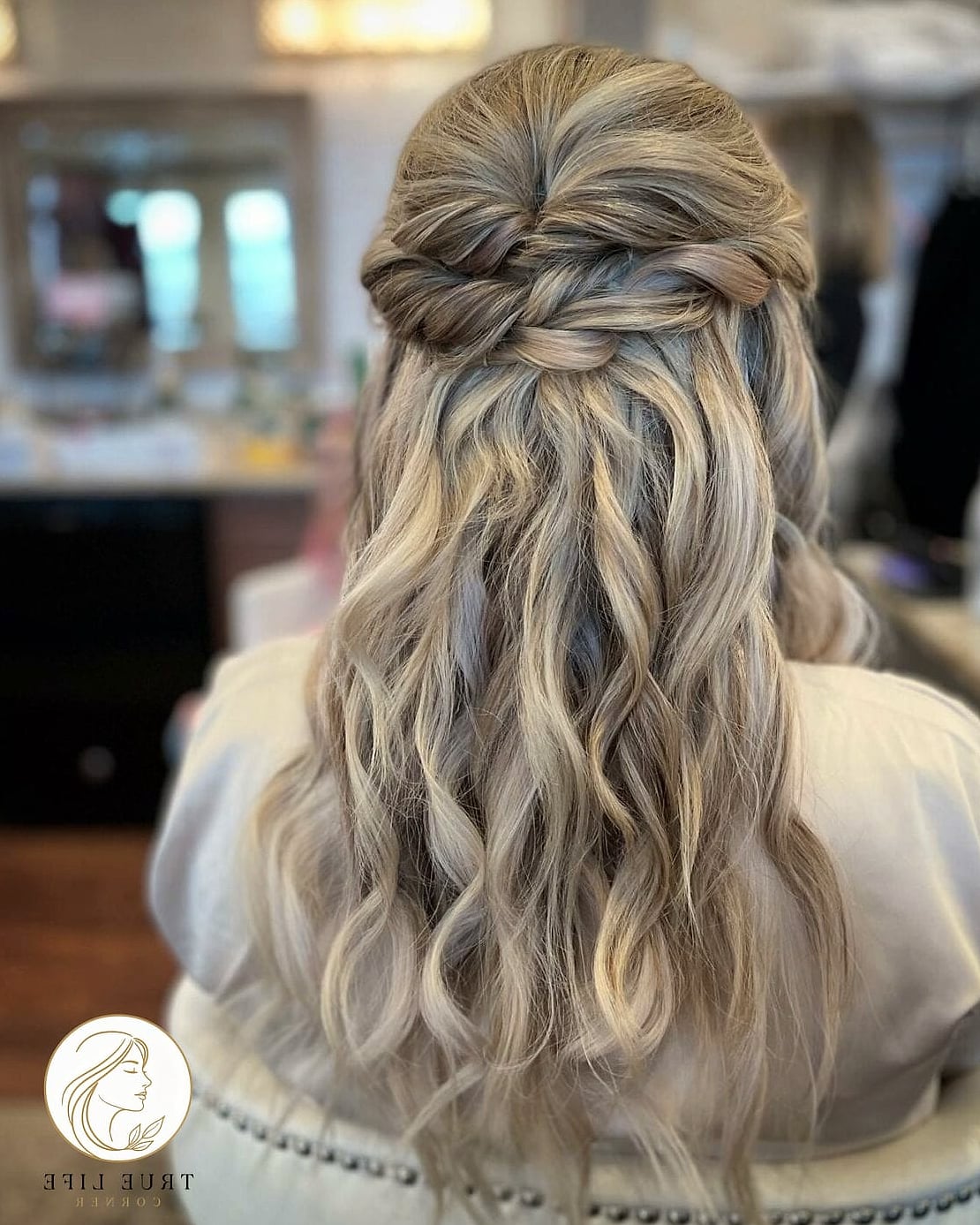 Braided Half-Up With Loose Ends