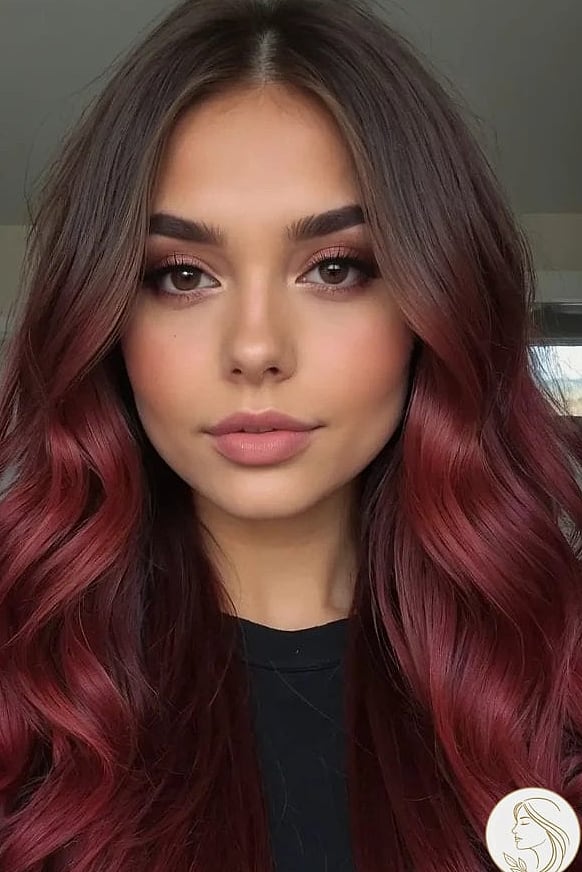 The Cherry Cola Wavy Bob