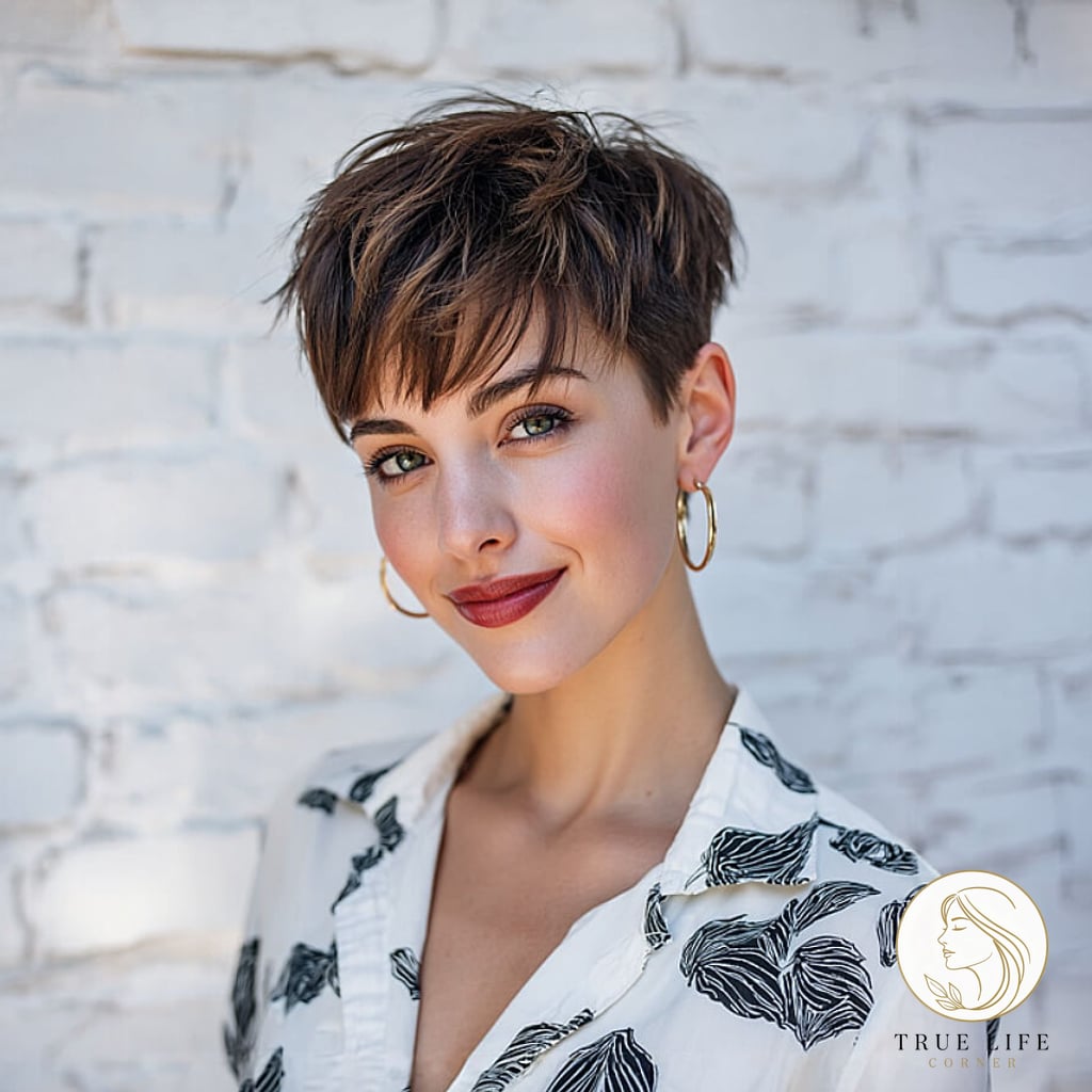 Chic Brown Pixie Cuts for a Bold 2026 Look