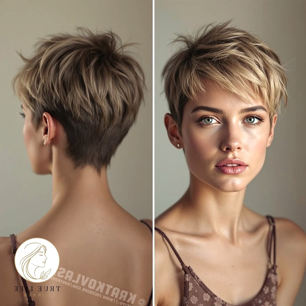 Choppy Pixie with Salt Spray Texture