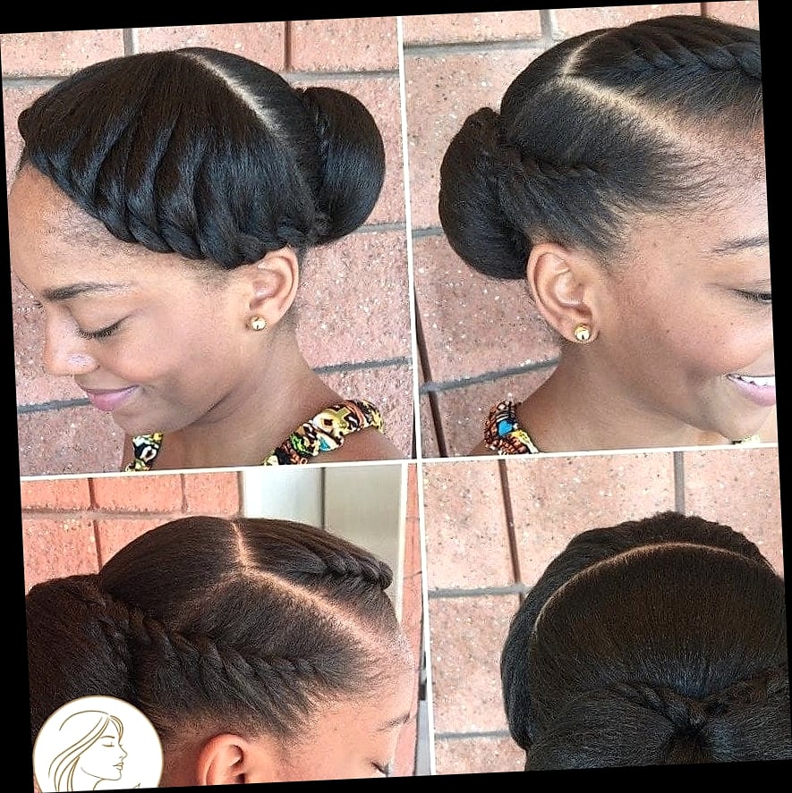 10 Short Natural Hairstyles For Black Women That Are Both Cute and Low Maintenance 1 The Classic Low Bun
