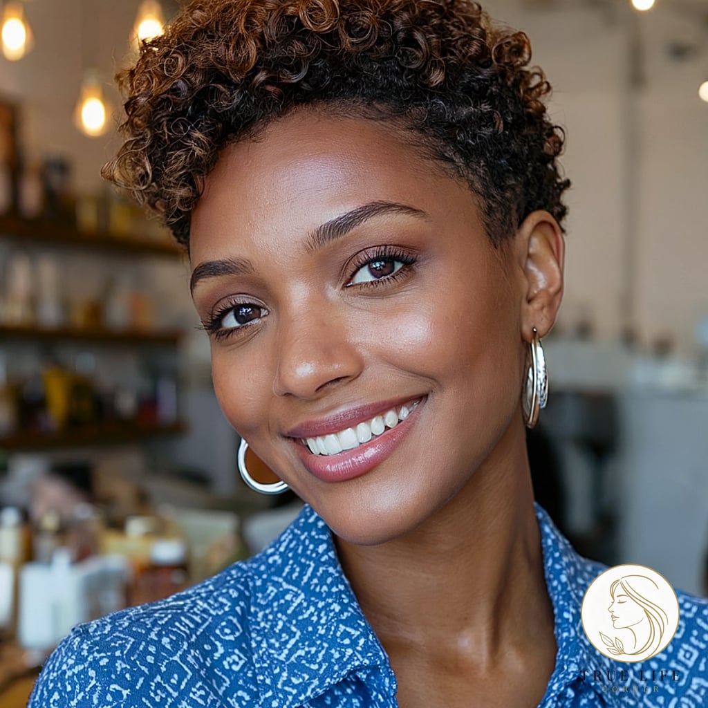 18 Easy 4C Hairstyles Short That Are Both Cute and Low Maintenance 12 Classic Taper with Defined Curls