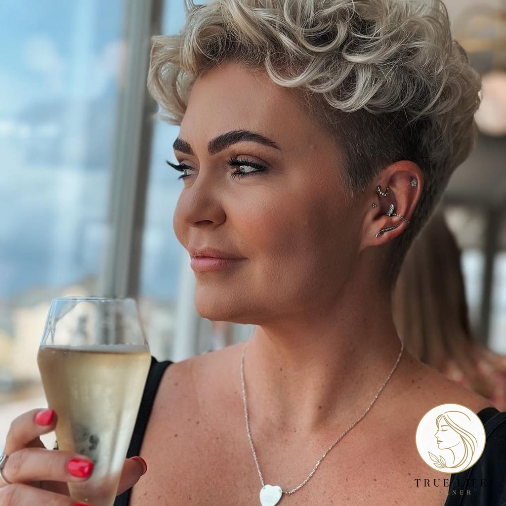 25 Prom Hairstyles For Short Hair Everyone Is Pinning Right Now 18 Curled Undercut Pixie