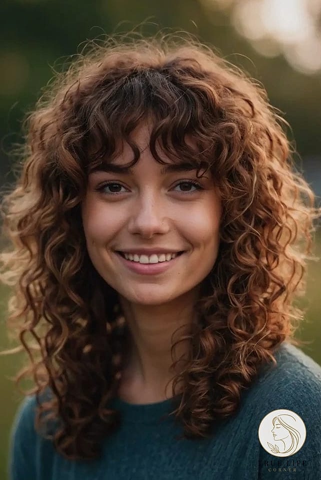 Curly Shag with Wispy Ends