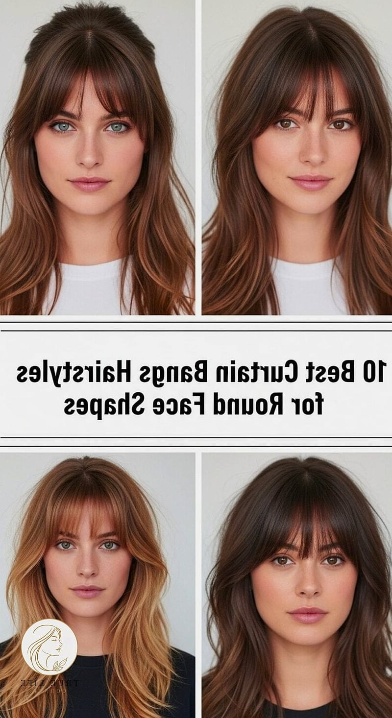 21 Quick Hairstyles For Long Hair to Transform Your Look Instantly 14 Curtain Bangs with Loose Waves