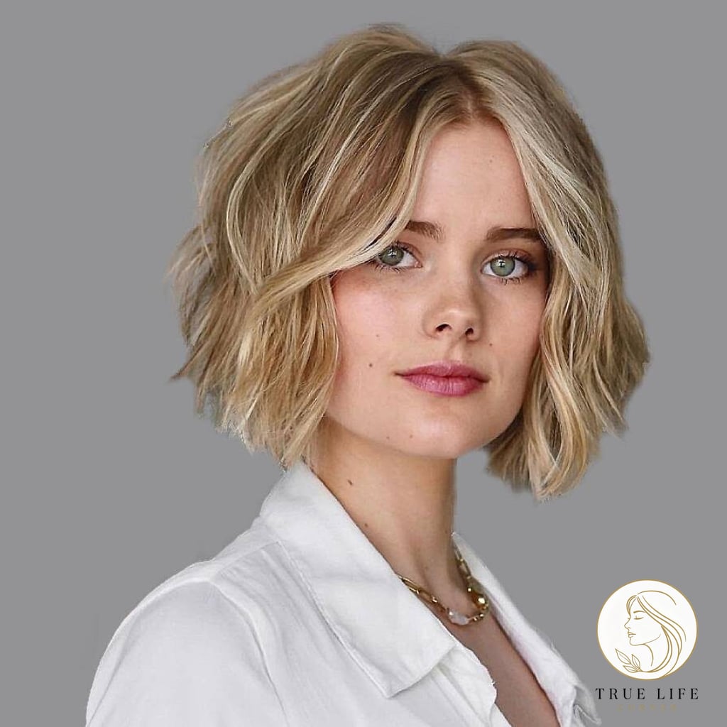 Cutest Chin-Length Wavy Bob Haircuts