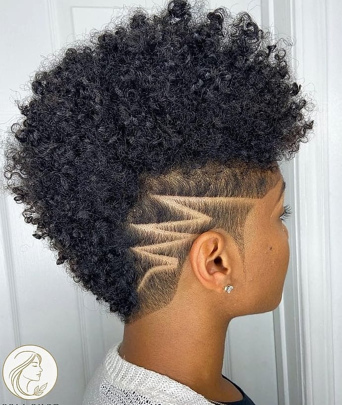 Edgy Tapered Fro for Naturally Short Hair