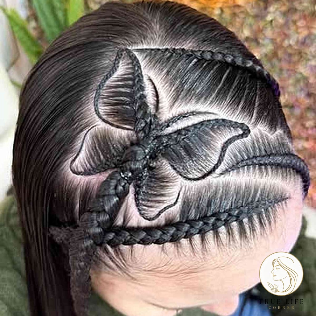 15 Hairstyles For Short Hair For School That Prove This Trend Is Here to Stay 7 Elegant Butterfly Stitch Braid Hairstyle