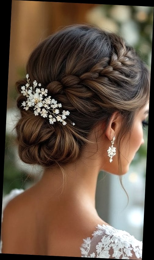 20 Short Wedding Hairstyles That Are Both Cute and Low Maintenance 17 Elegant Dutch Braid