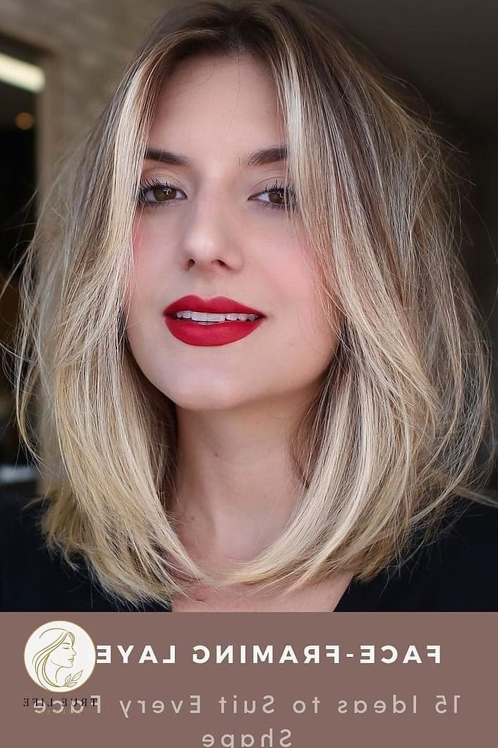 30 Quick Easy Hairstyles For Medium Hair Inspo That's Giving Us Everything 4 Face-Framing Curtain Bangs with Loose Waves