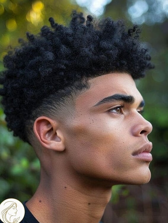 14 Hairstyles For Short Hair Black Women for When You Need a Fresh Change 5 Faded Curls with Color Highlights