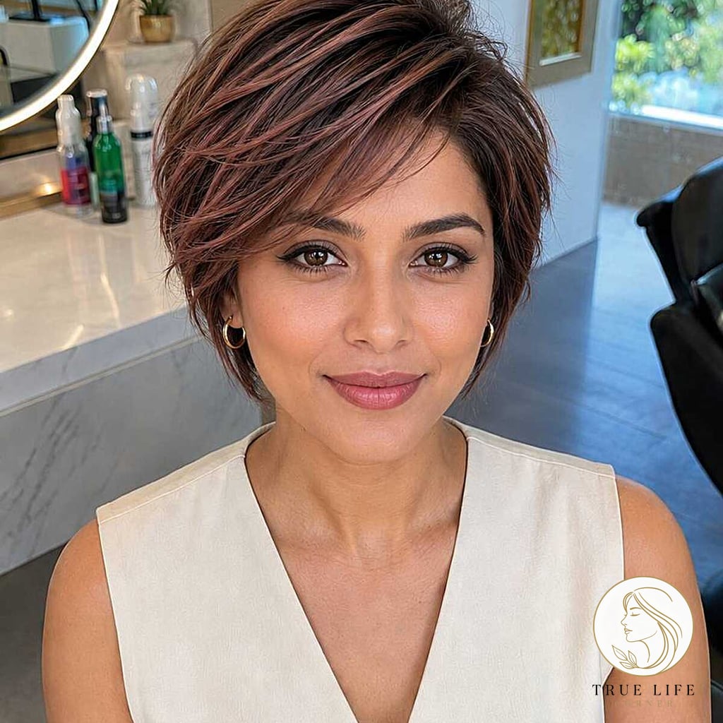 The Feathered Berry-Toned Pixie Bob