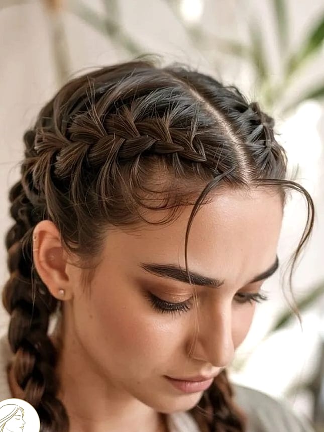French Braid Pigtails
