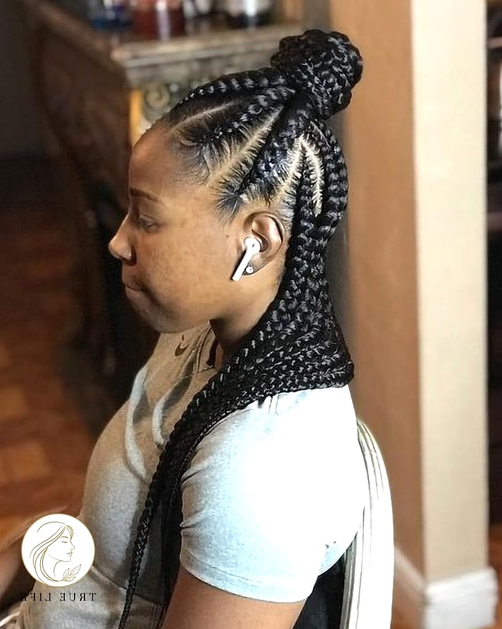 Half-Up Braided Bob