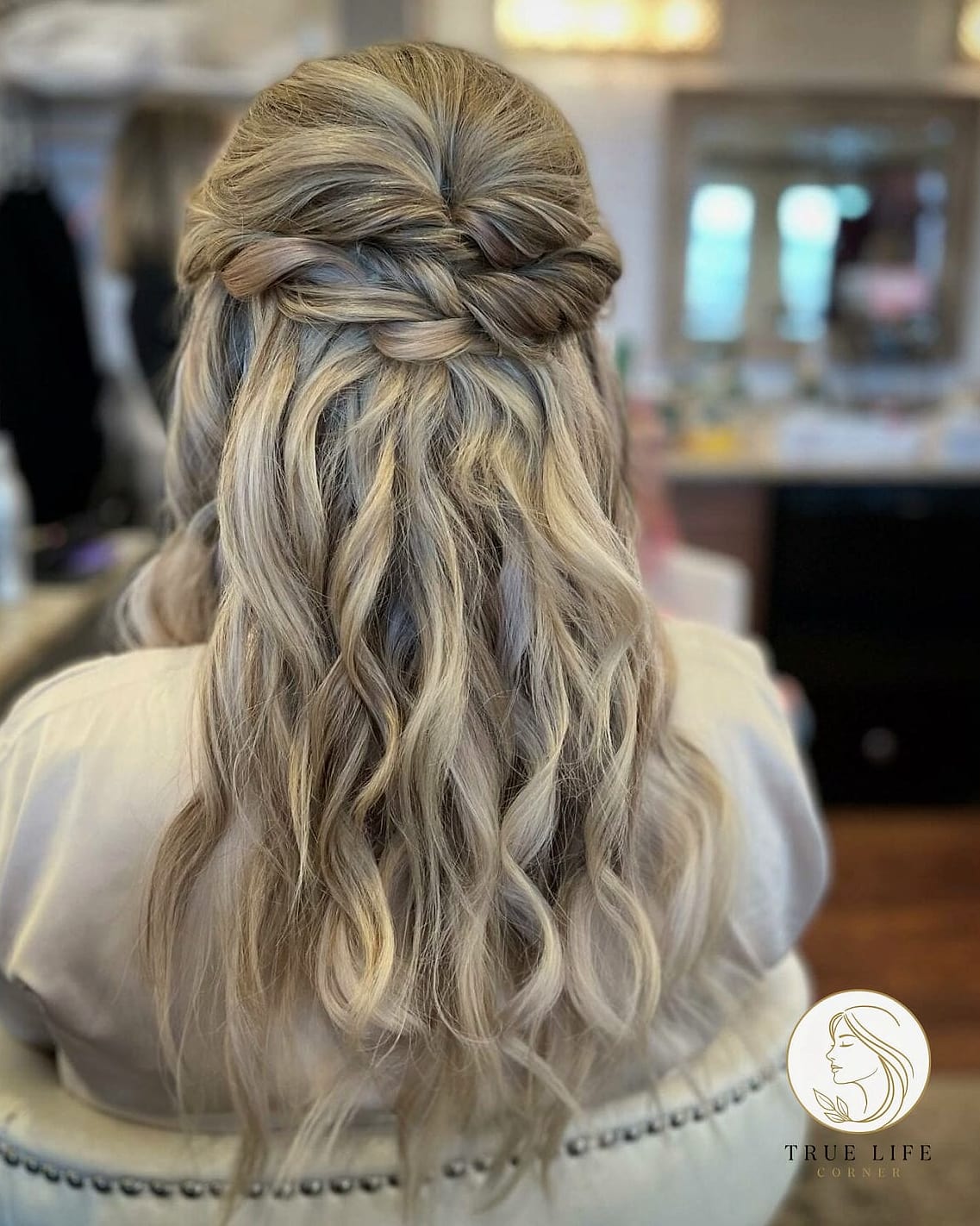 Half-Up Braided Crown