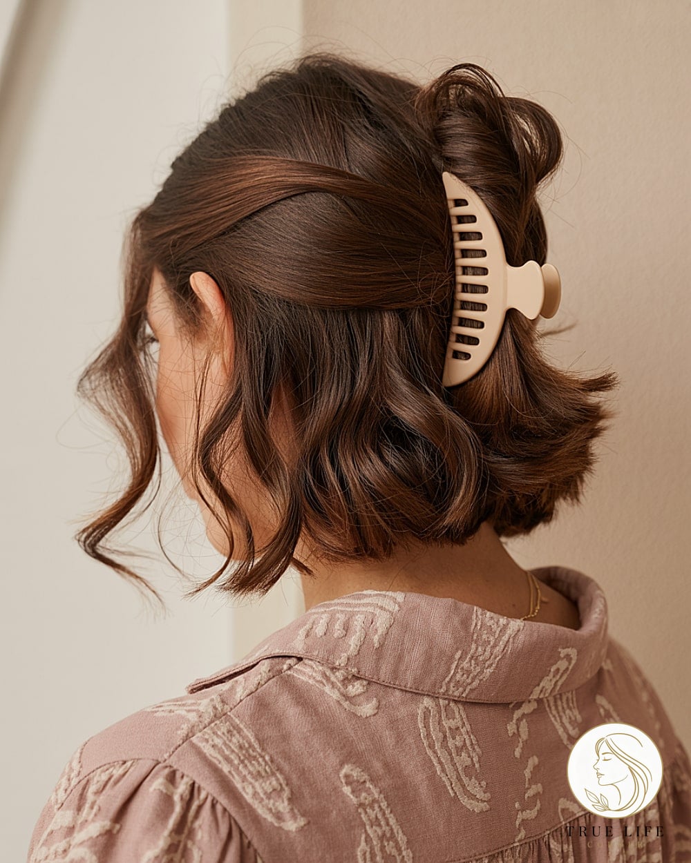 13 Claw Clip Hairstyles Long Hair Ideas You Need to Try Right Now 9 Half Up Claw Clip Twist for Soft Texture