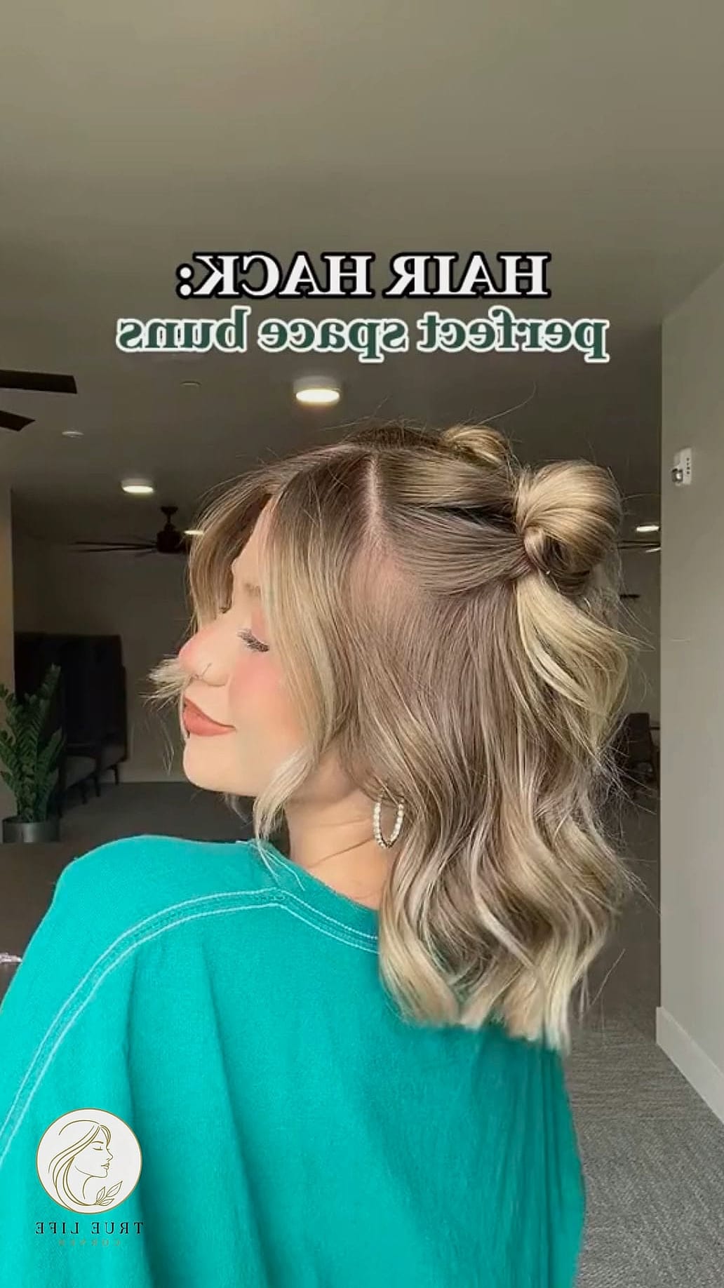 Half-Up Space Buns