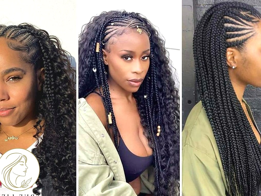 18 Braided Hairstyles For Short Hair to Show Your Stylist ASAP 3 Half-Up Top Knot