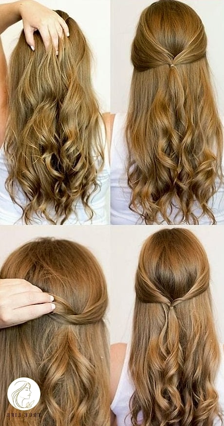 21 Quick Hairstyles For Long Hair to Transform Your Look Instantly 9 Half-Up Top Knot