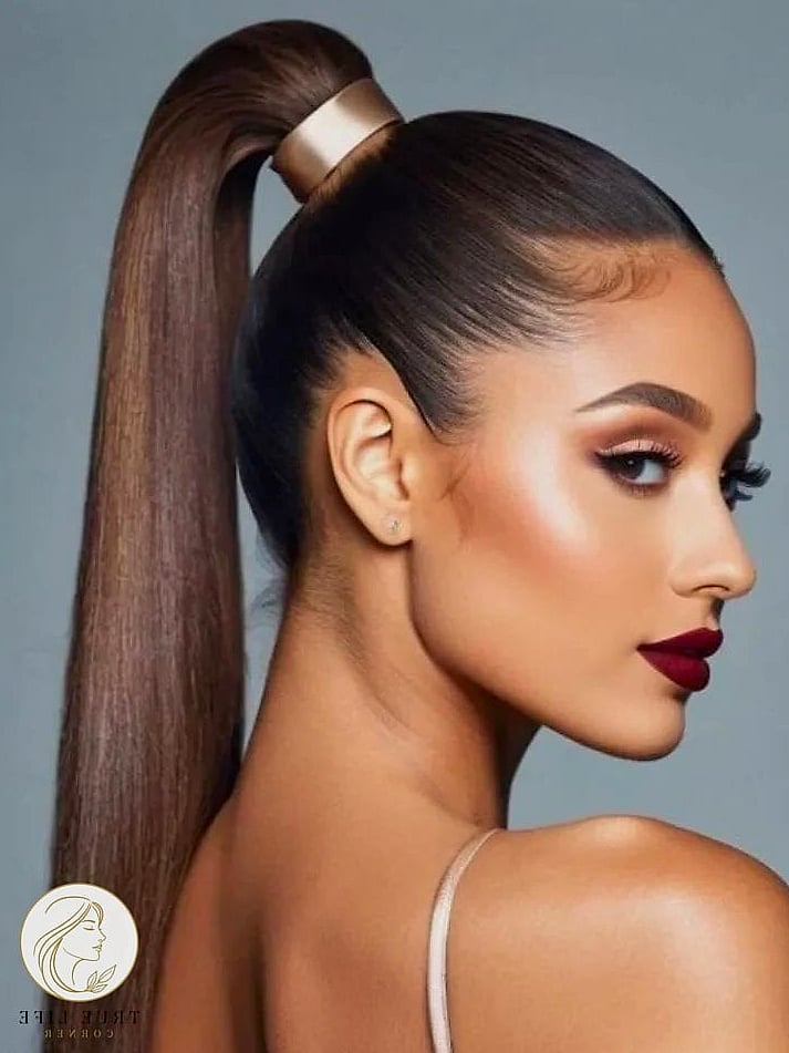 High Ponytail With Volume