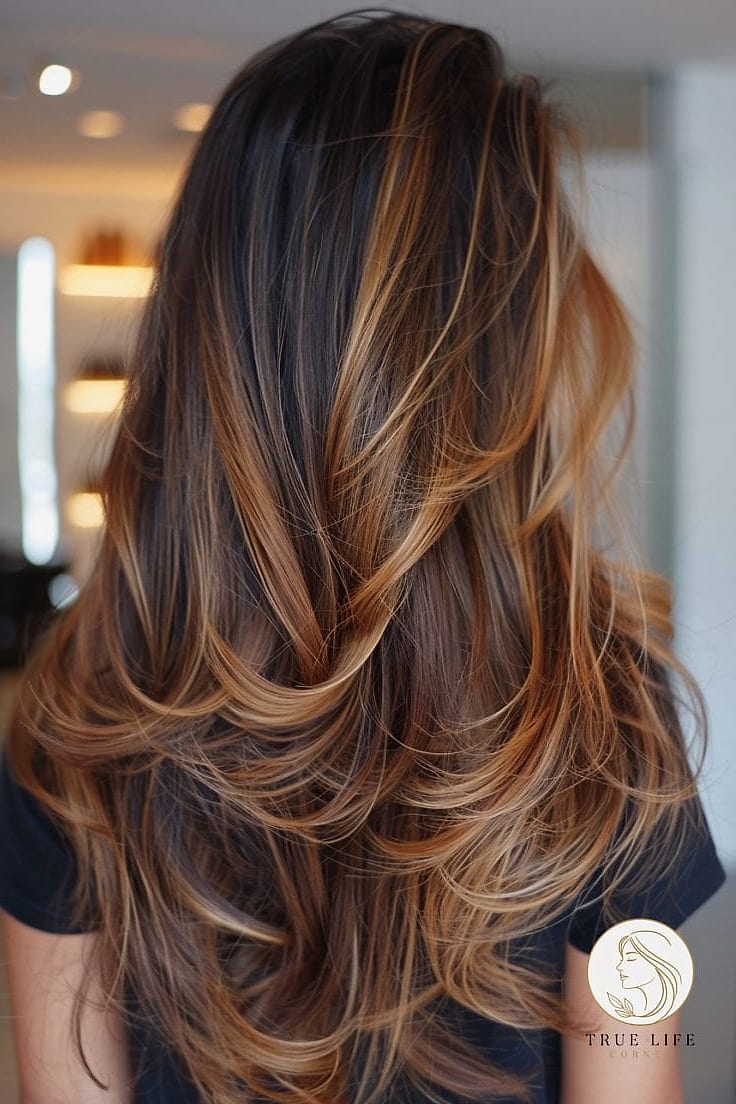 21 Hairstyles Long Hair to Save Before They Blow Up 2 Long Layers with Curtain Bangs