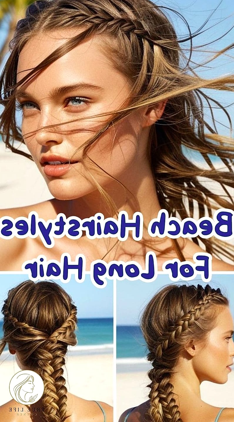 12 Beach Hairstyles For Long Hair Everyone Is Pinning Right Now 11 Loose Beachy Space Buns