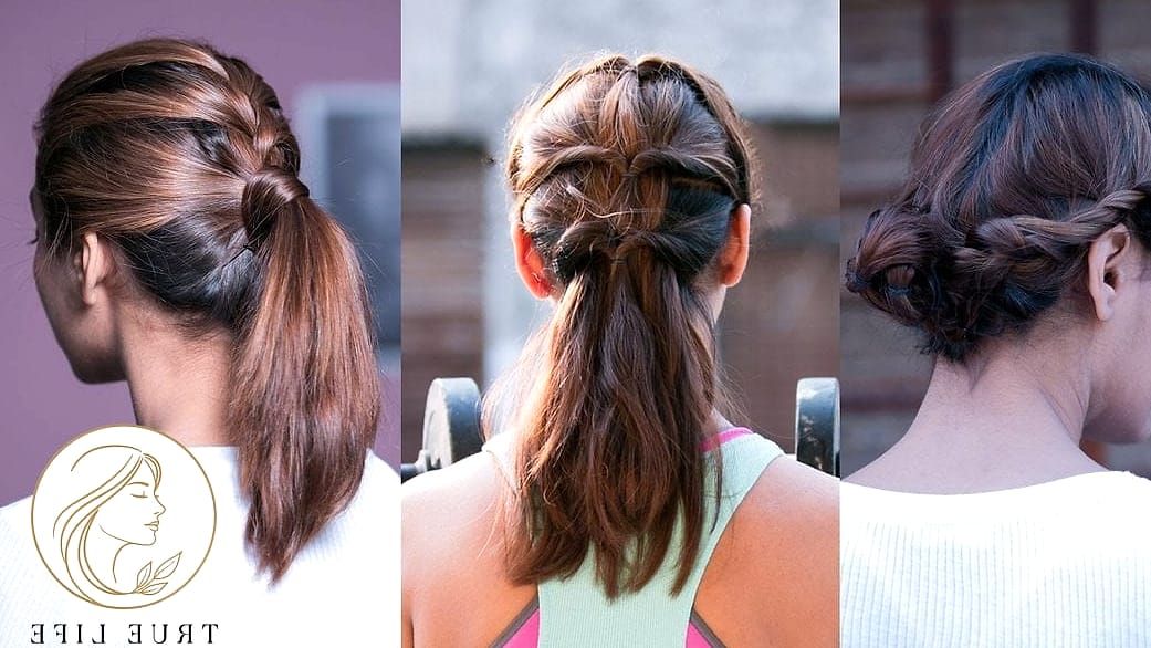 20 Gym Hairstyles For Short Hair You'll Want to Re-Create Immediately 10 The Loose Chignon