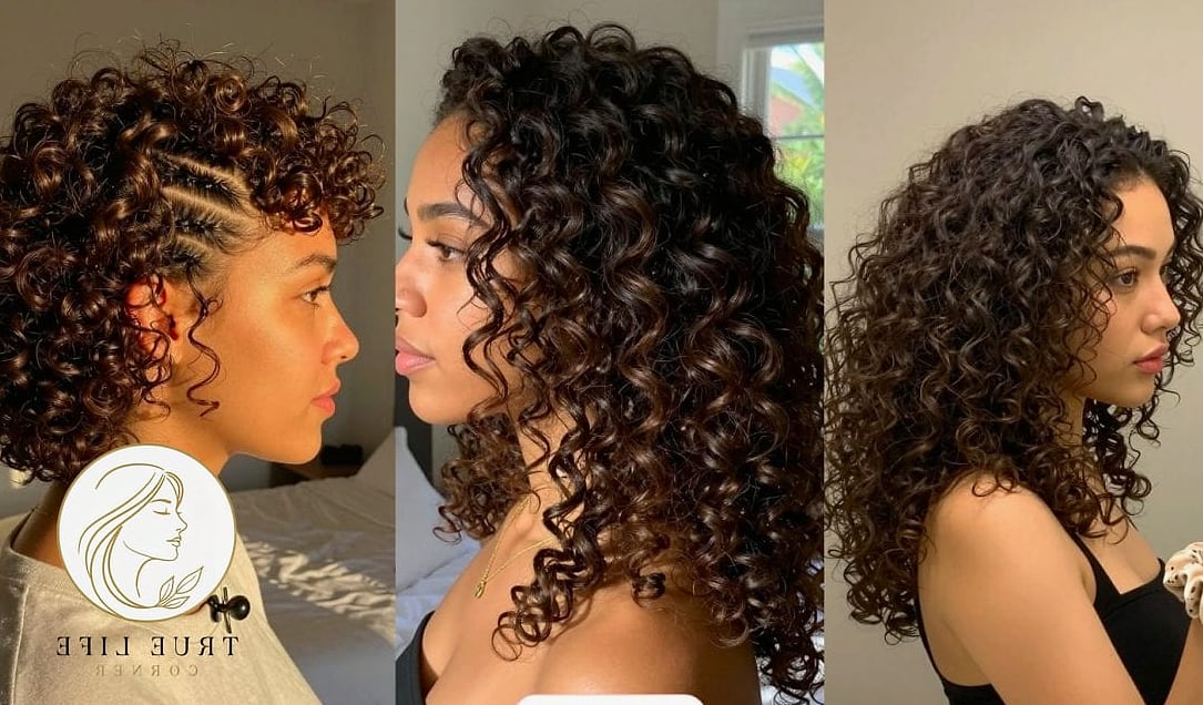 Loose Curls With a Side Part