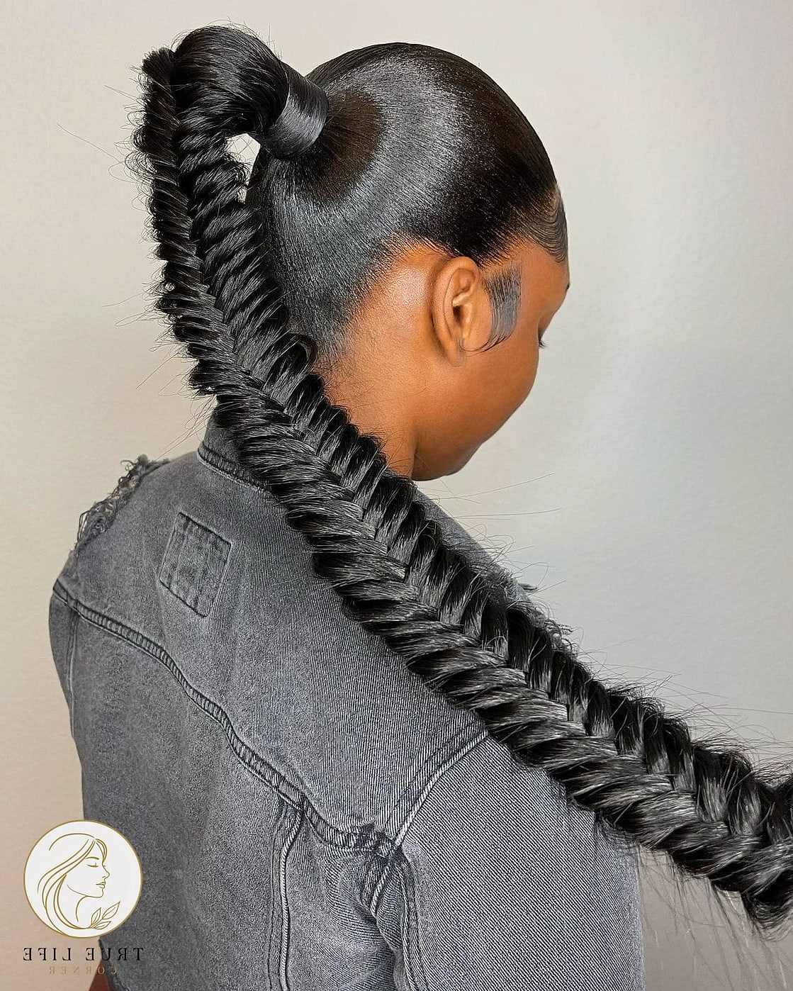 Loose Fishbone Ponytail