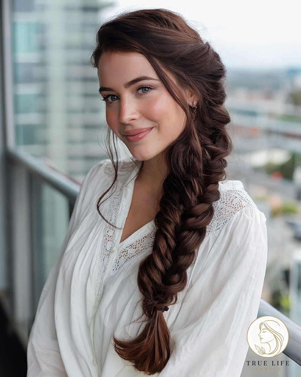 13 Hairstyles For Long Hair We're Obsessed With Right Now 2 Loose Fishtail Braid For Thick Long Hair