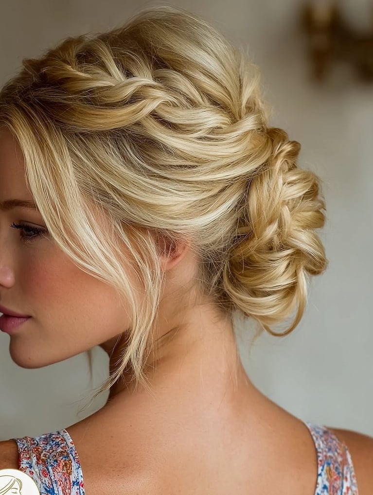 22 Graduation Hairstyles For Short Hair Looks That Will Seriously Inspire You 22 Loose Twisted Updo
