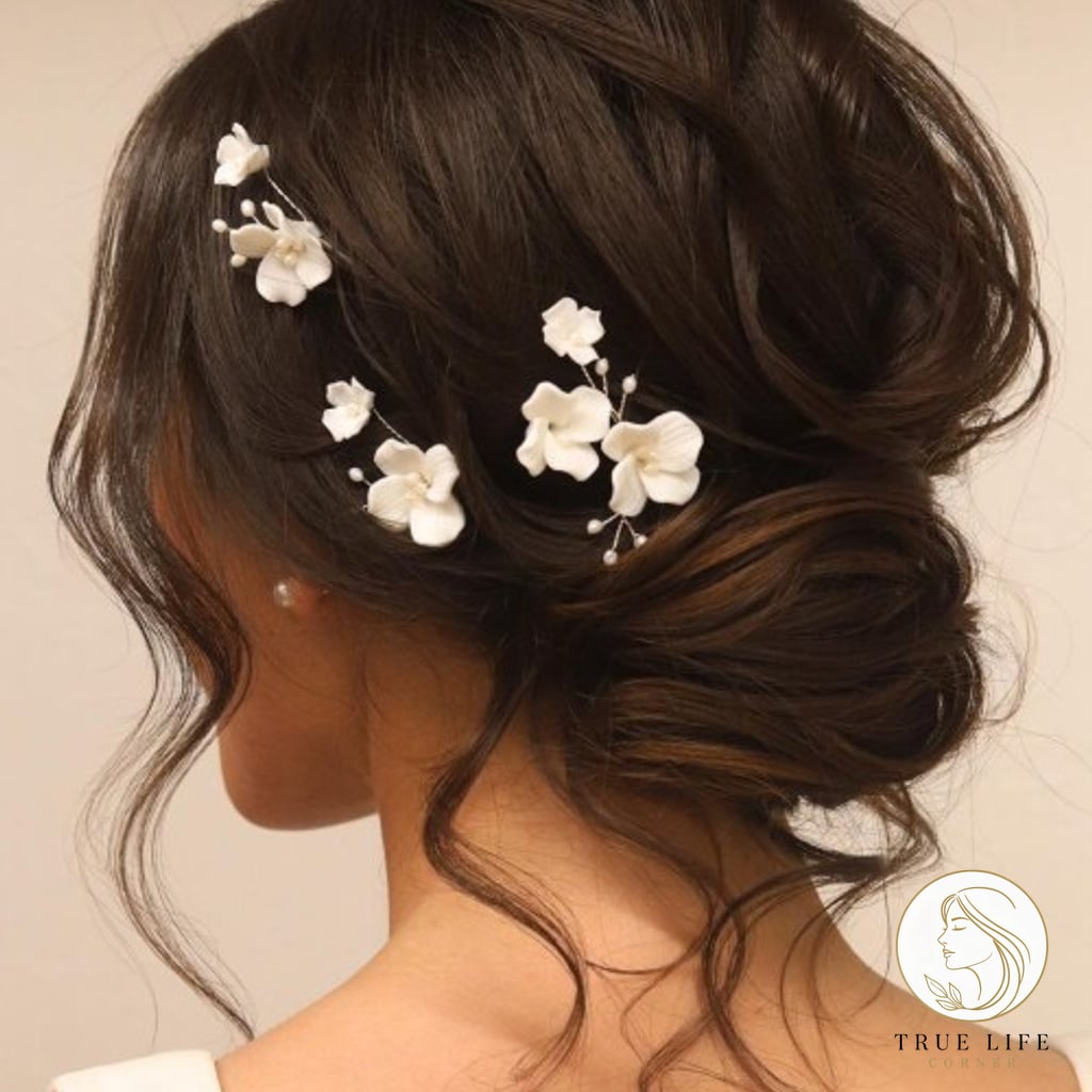 Low Bun with Loose Curls