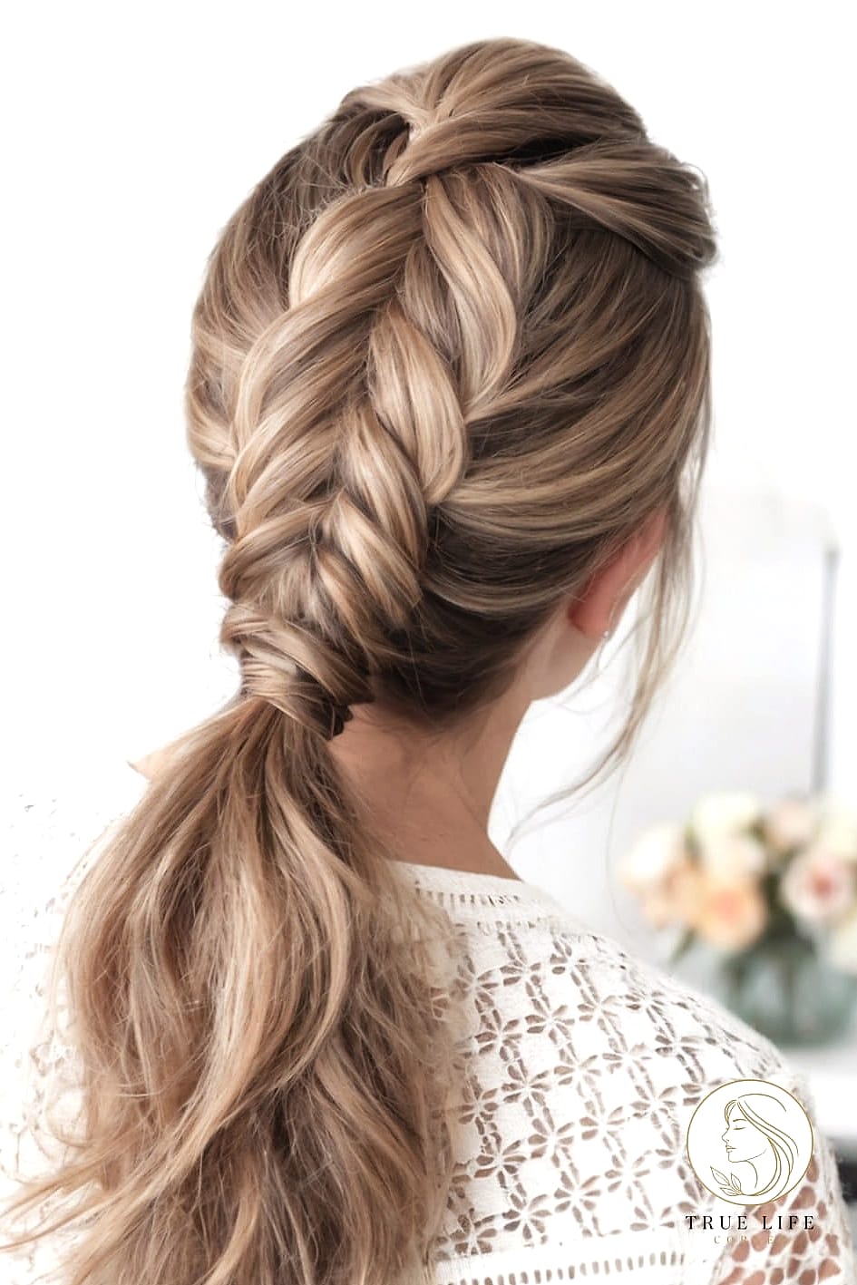 15 Work Hairstyles For Long Hair Looks That Will Seriously Inspire You 10 Low Fishtail Braid