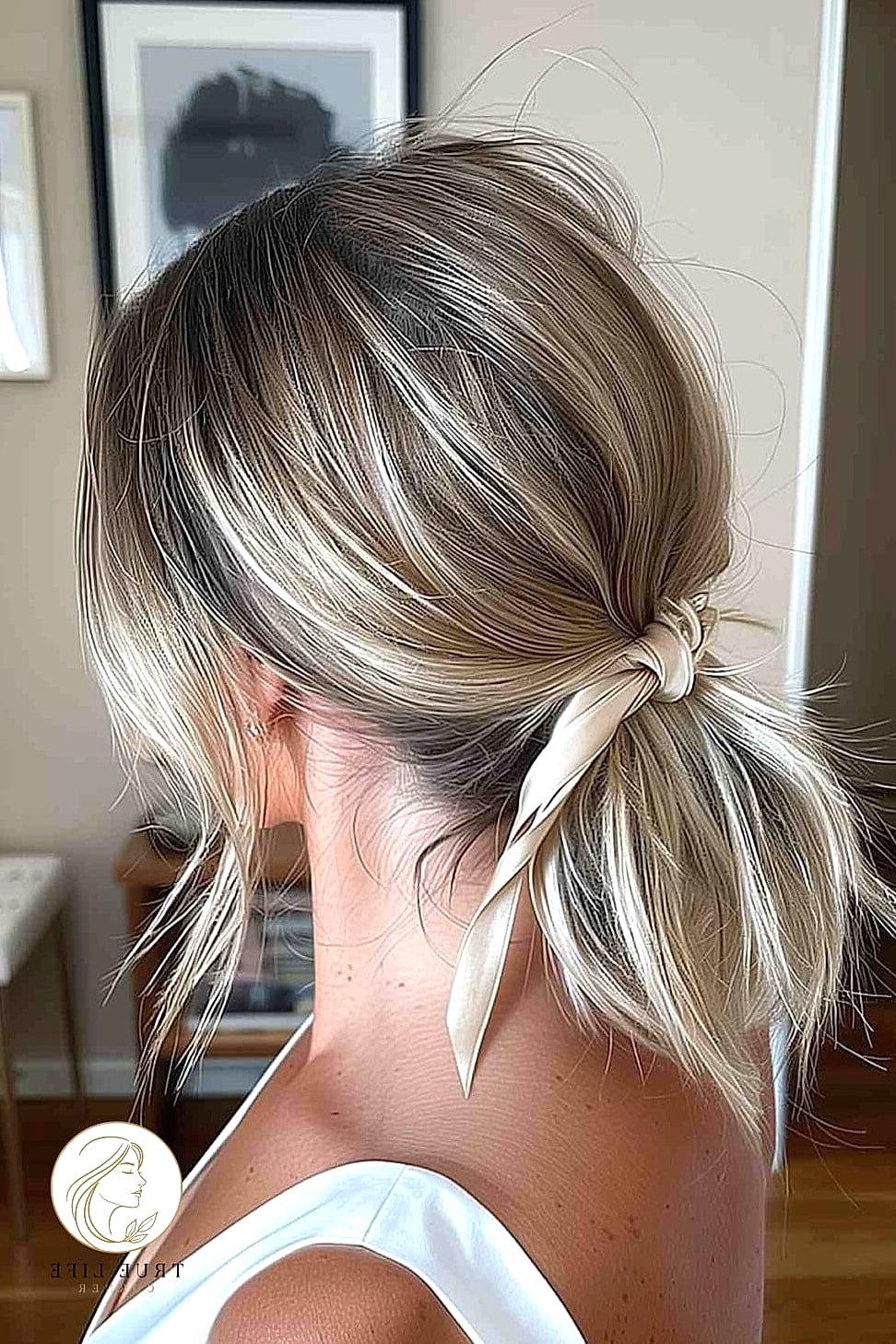 14 Easy Hairstyles For Medium Length Hair You'll Want to Re-Create Immediately 10 Low Ponytail with a Wrapped Section