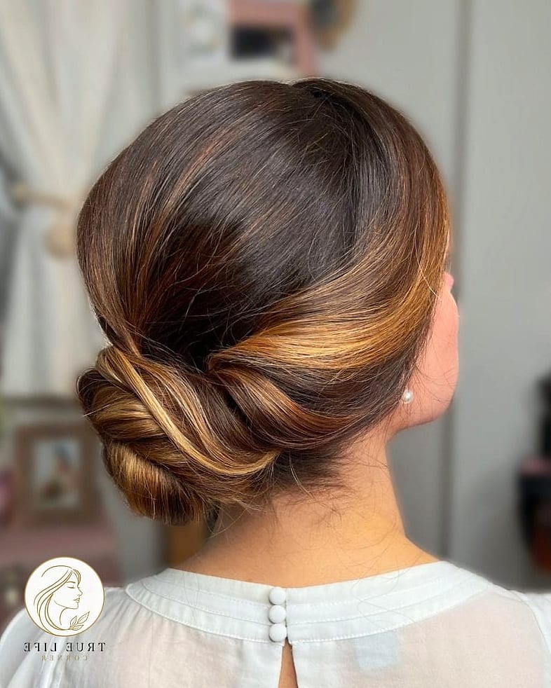 11 Formal Hairstyles For Long Hair Ideas You Need to Try Right Now 11 Low Side Bun With Soft Waves
