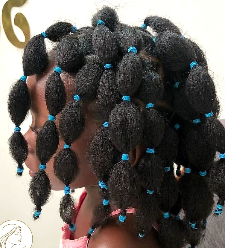 21 4C Natural Hairstyles Short 4C Hair You'll Want to Re-Create Immediately 20 Pearl Bubble Pigtails