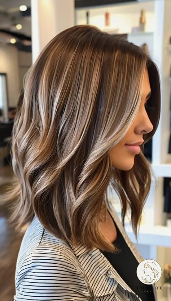 25 Hairstyles For Medium Length Hair With Layers That Are Trending on Pinterest This Week 19 Piecey Layers with Highlights