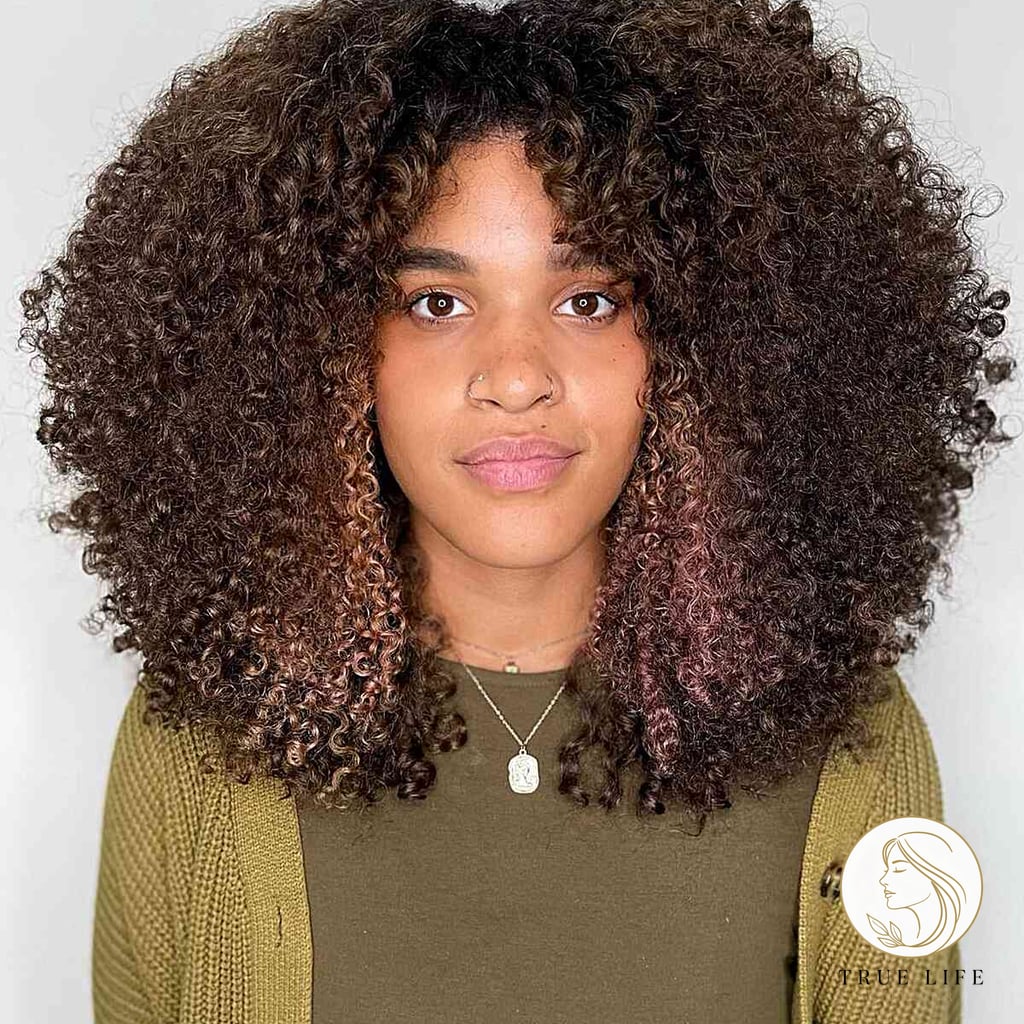 Rezo Cut-Inspired Voluminous Curls with a Middle Part