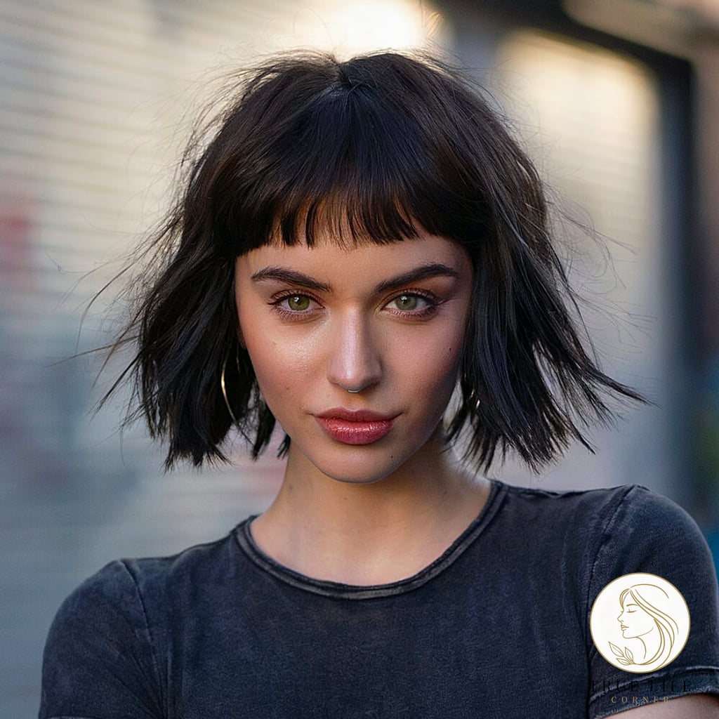 Shag Cut with Baby Bangs