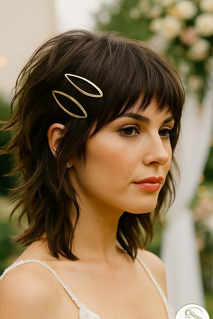 10 Wedding Guest Hairstyles For Short Hair to Save Before They Blow Up 8 Shag Cut