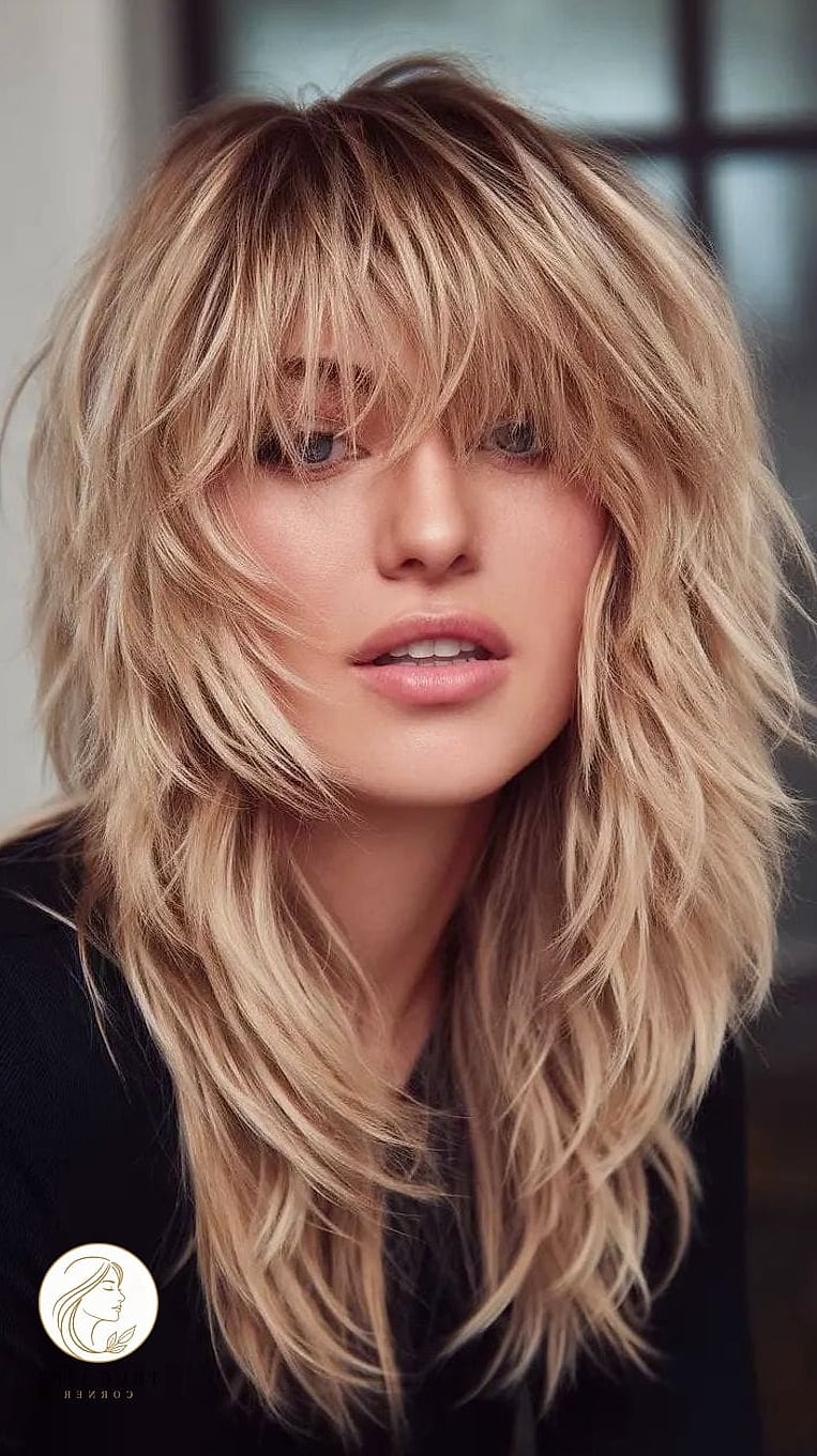 Shaggy Layers with Wispy Bangs