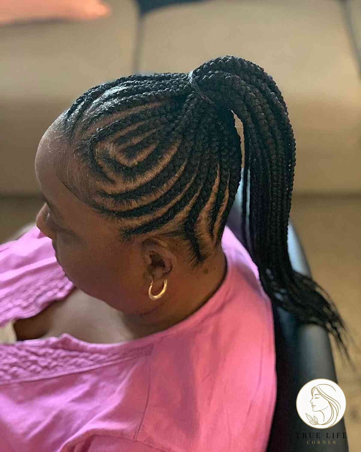 Short Braided Ponytail