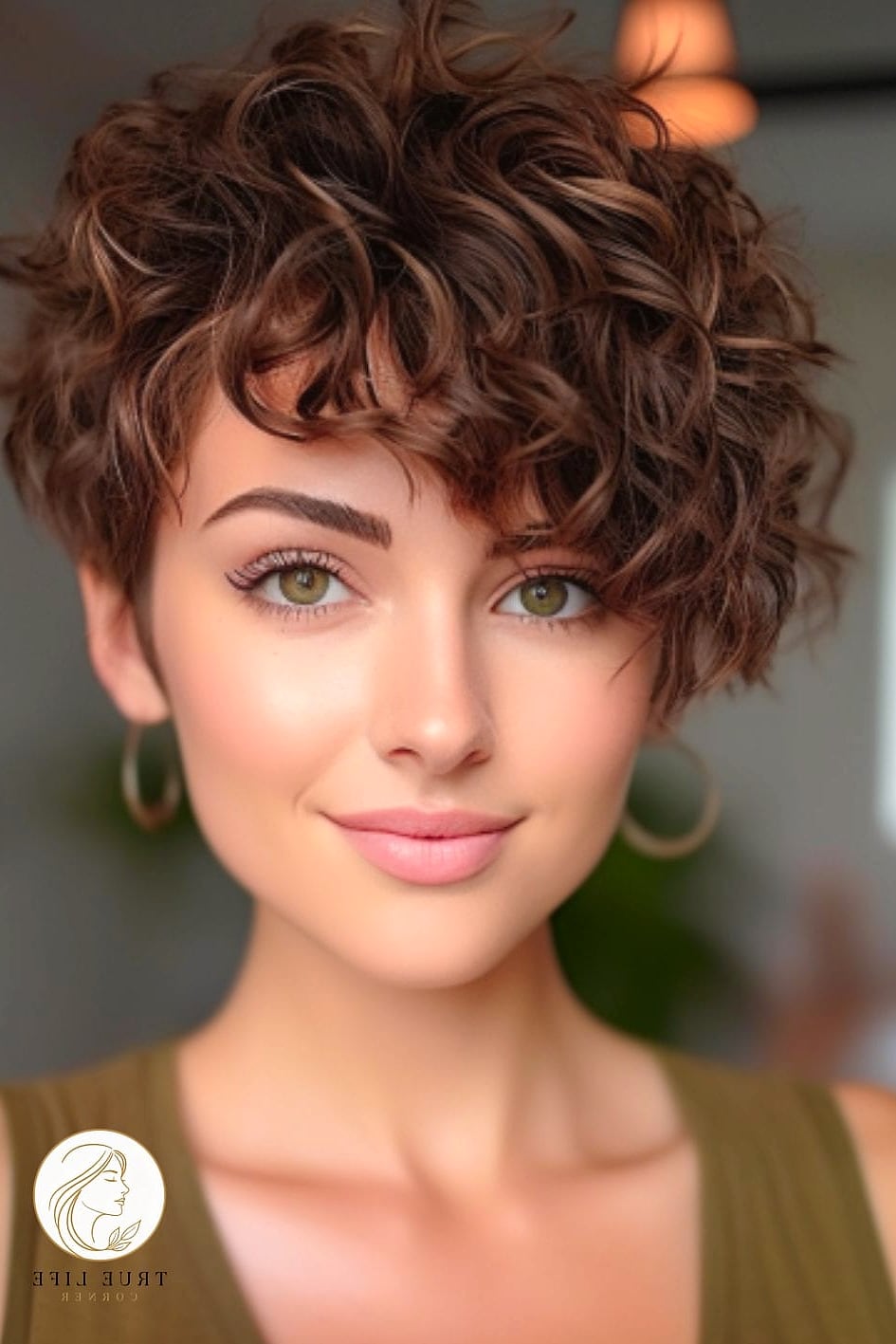 Short Curly Hairstyle